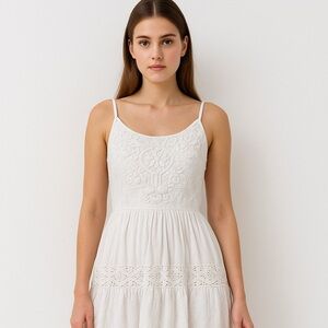 Elegant White Lace Kids Dress